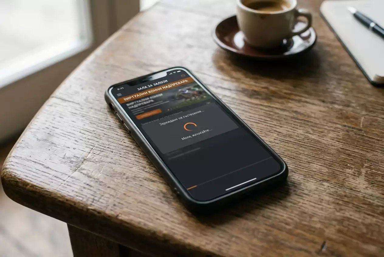 Смартфон със спрял интерфейс