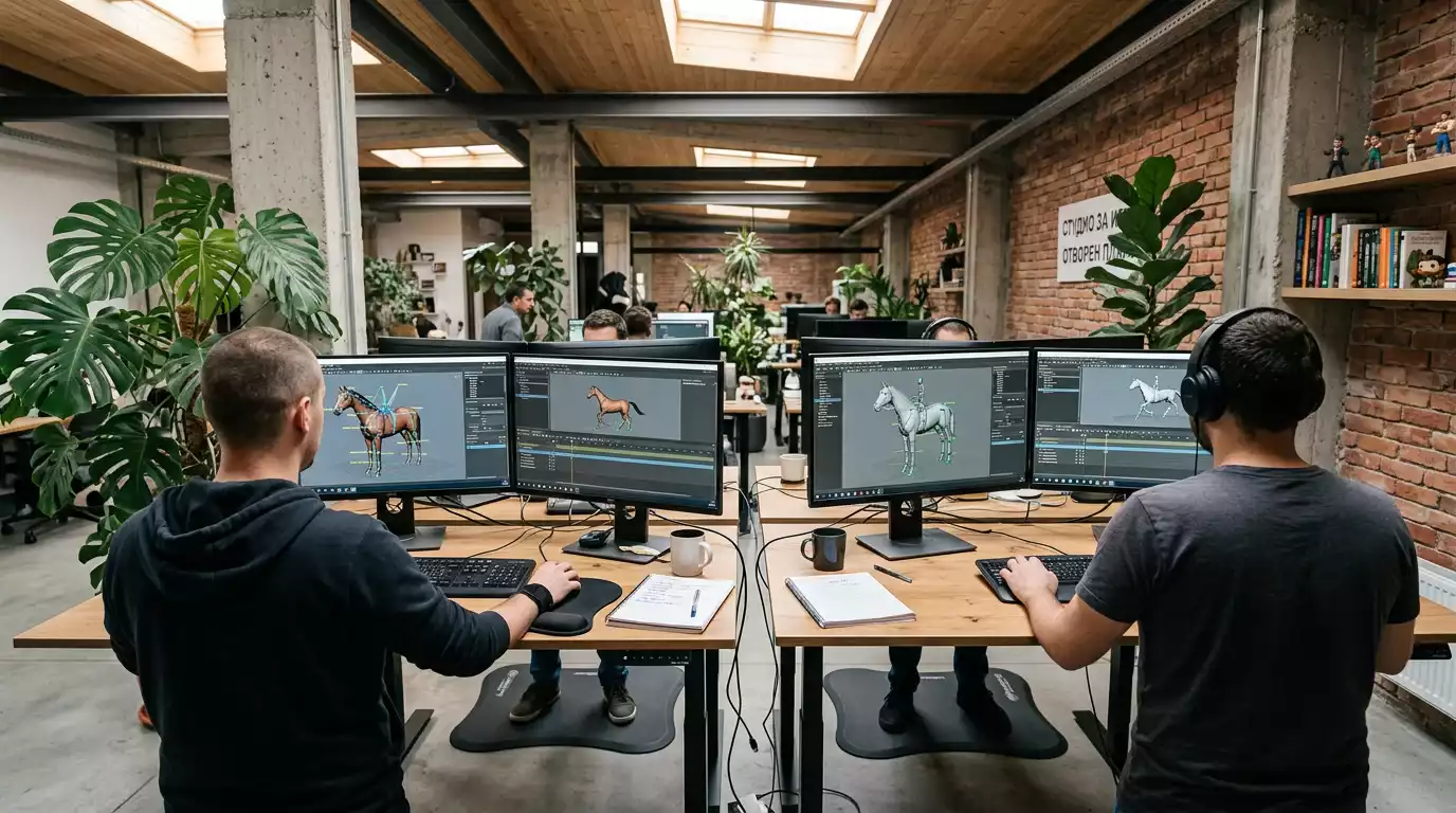 Офис на разработчик на виртуален спортен софтуер
