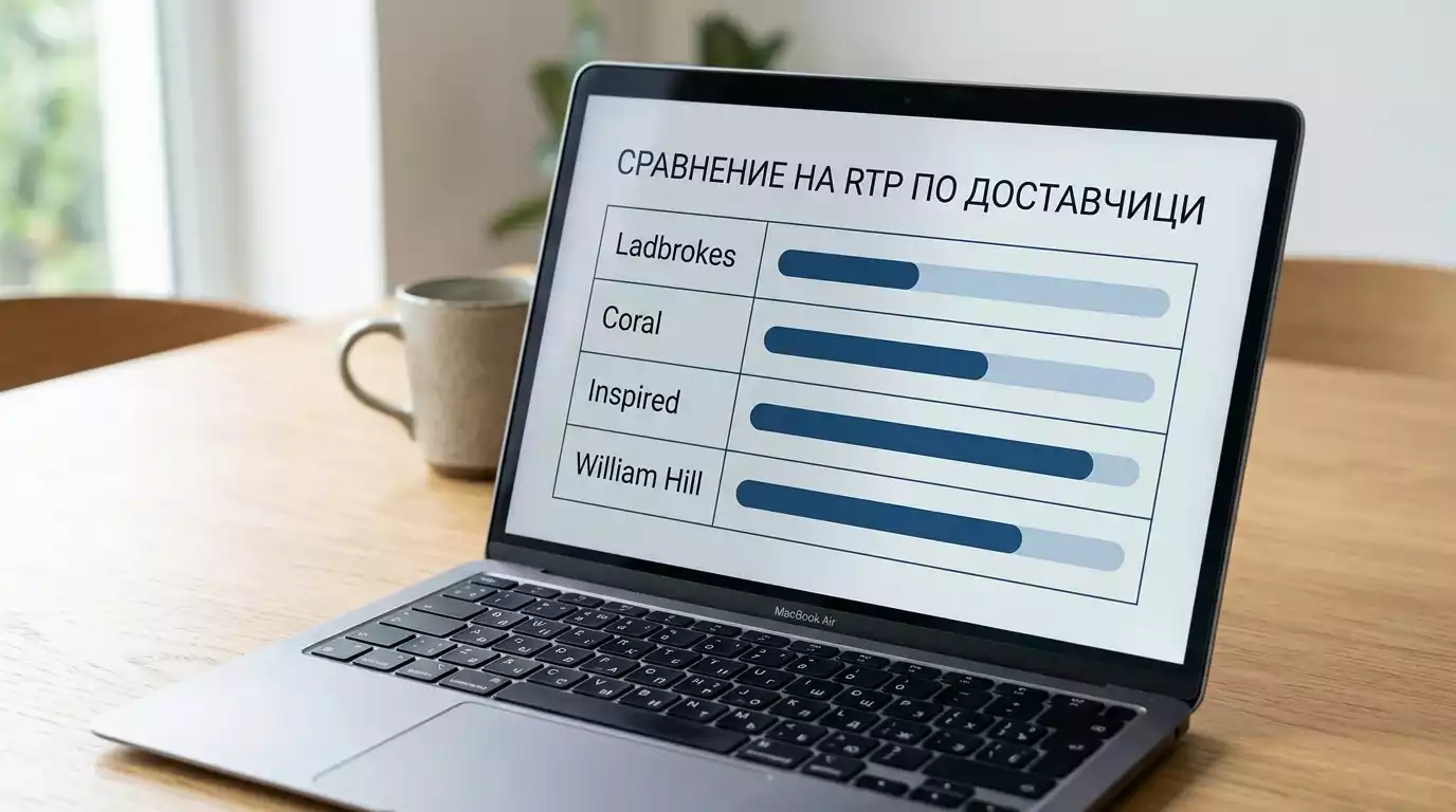Сравнителна таблица на RTP стойностите при Ladbrokes, Coral, Inspired и William Hill
