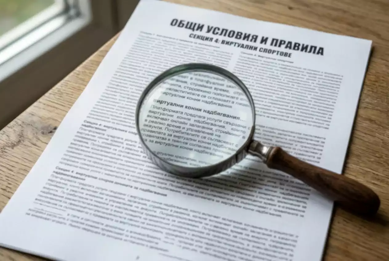 Лупа над лист хартия - прозрачност на условията